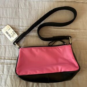 NWT Y2K PRADA vintage hot pink/black leather